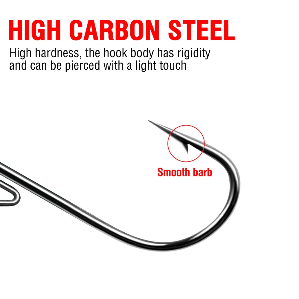 Ned Rig Jig Heads Fishing Hooks 20pcs Mushroom Head 2514g High Carbon Steel Tackle for Soft Plastic Baits 250807