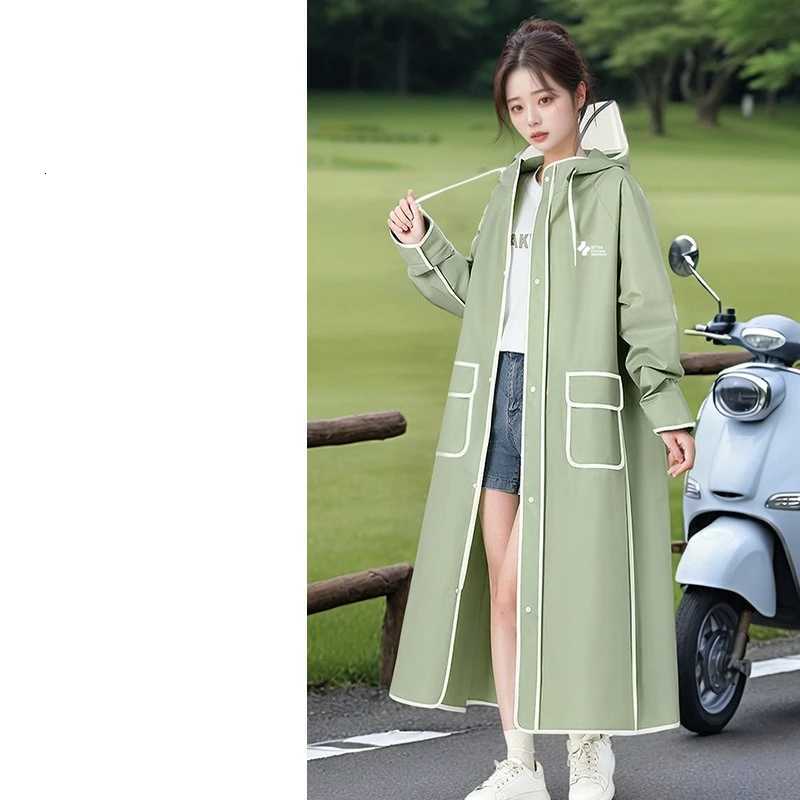 Men and Womens Raincoats Long Zipper-type Full-body Integrated Rainproof Electric Battery Car Special Weatherproof Poncho Y250814