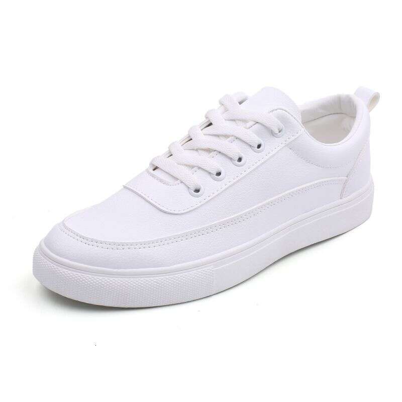 Summer Little White Board Leather Surface Anti Odor Breathable Trendy Versatile Suit Casual Shoes Men's 2025 Flat Bottom