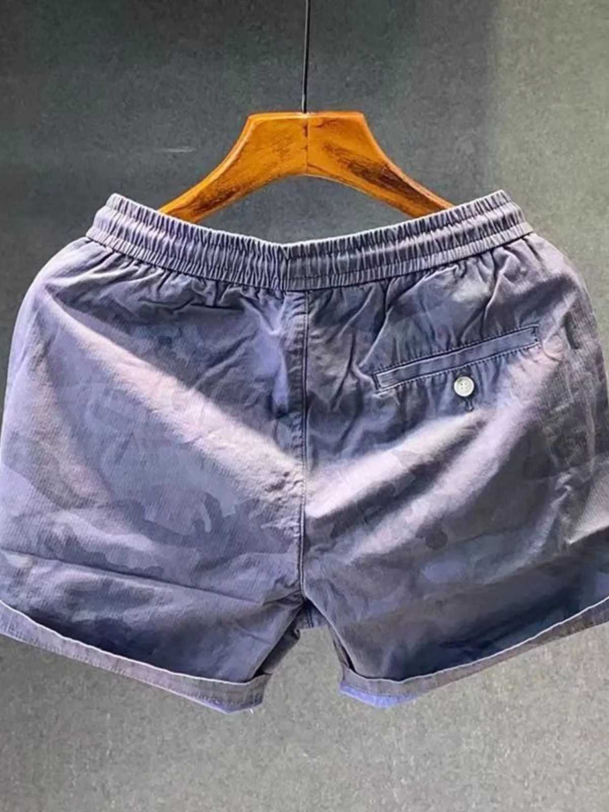 Summer Casual Camouflage orts Mens Loose Elastic Waist Tee-Quarter Length Trendy Pants Youth Active Cotton Antibacterial Y250814