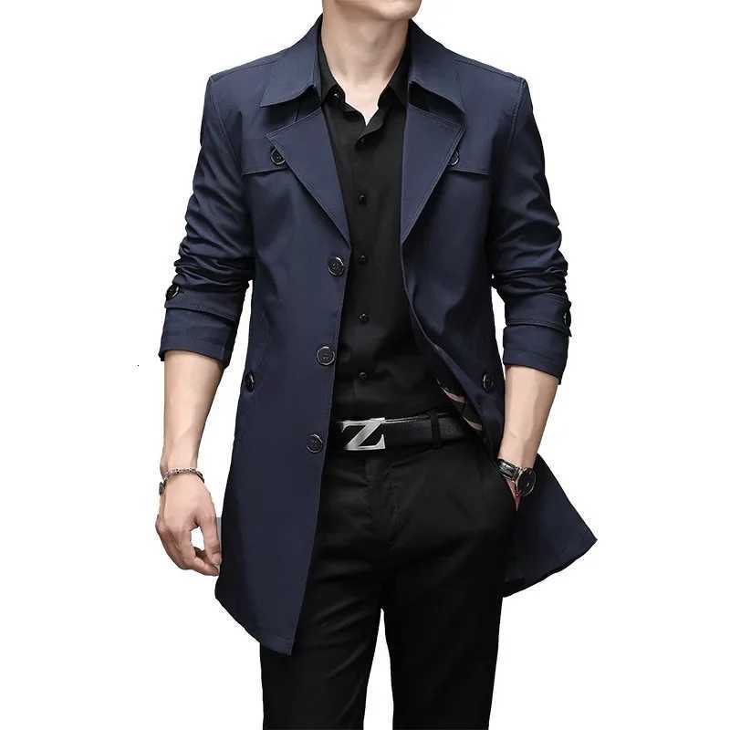 2025 Brand New Windbreaker Young Mens Casual Medium Length Coat 7 Colors Outer Wear Clothing Garment Overcoat For Men W250815