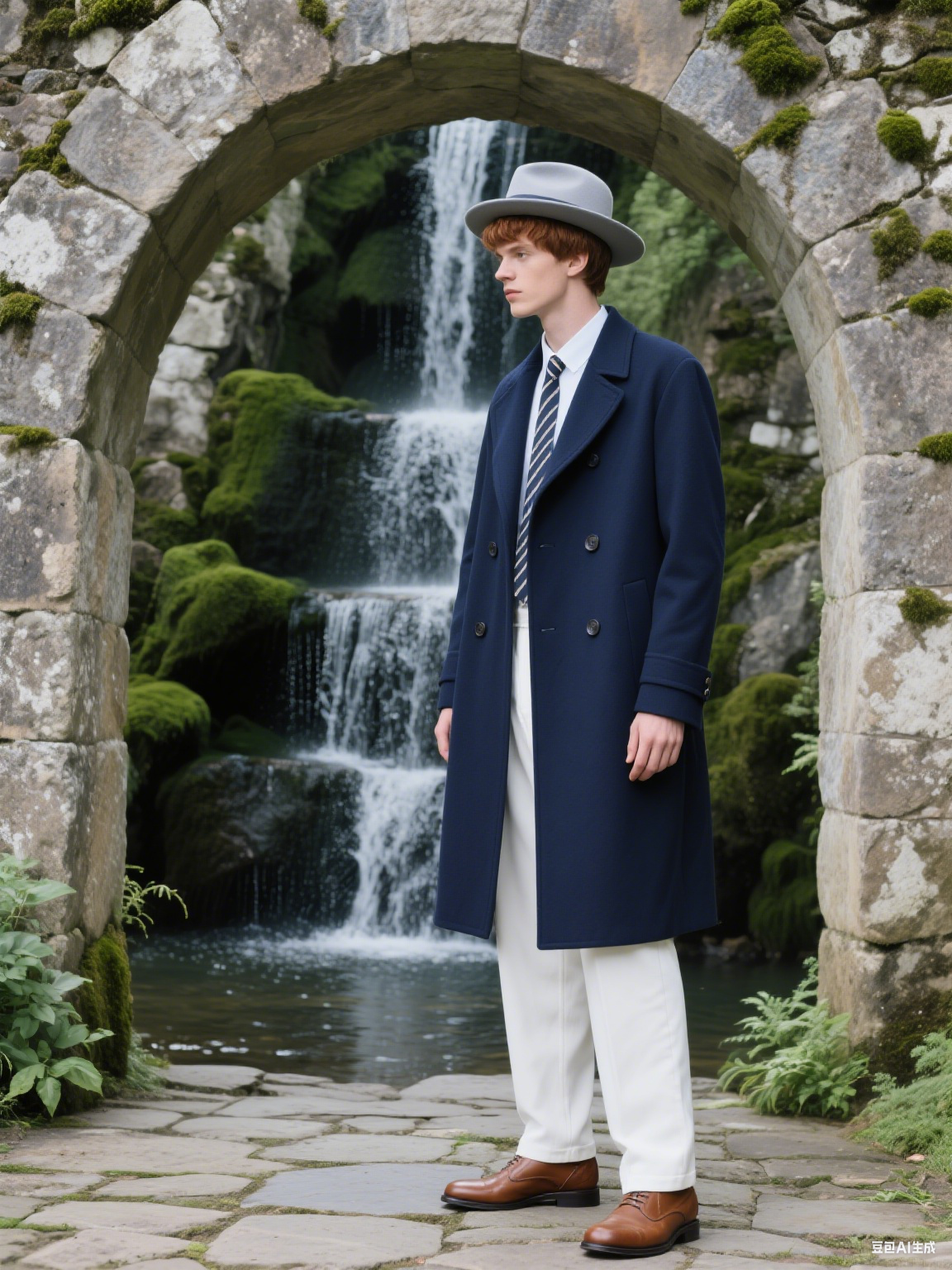 Male Streetwear Winter Coat Mans Solid Color Casual Outerwear Jacket Double Breasted Wool Men's Long Tuxedos One Piece