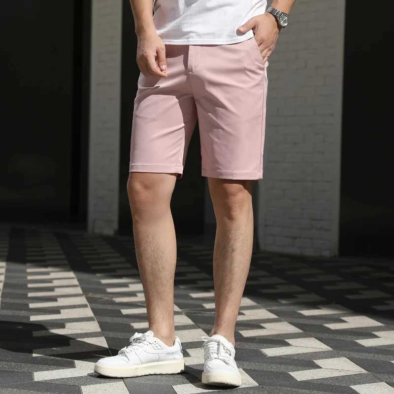 10 Models Mens Summer Thin Fashion Business Casual Suit Pants shorts Mens High Elastic Sexy Skinny Shorts Plus Size 30-40 Y250814