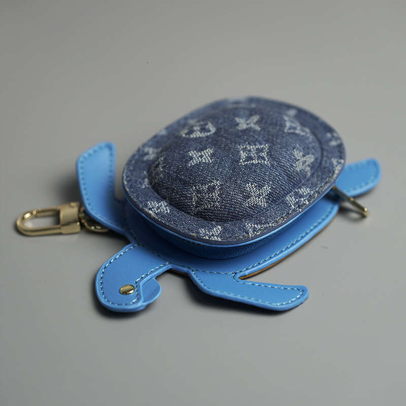 Diving Champion Same Style Turtle Detachable PU Leather Cartoon Cute Mini Keychain Pendant