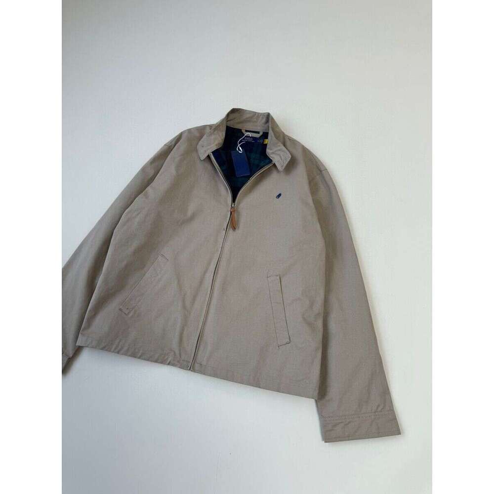 RL Raff Vintage Jacket Embroidered Classic Coat Unisex Couple Money Old Cadre Style B5