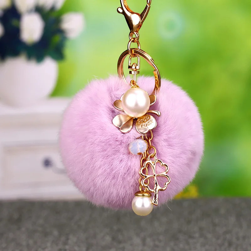 Cloth flower key Ring Chiffon tassel car chains Lady couple bag fashion charm keychain Party Gift K2029 250811