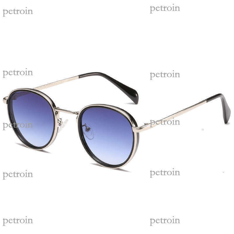Round Frame Metal UV Protection Men and Women Classic fashion Trend Sunglasses