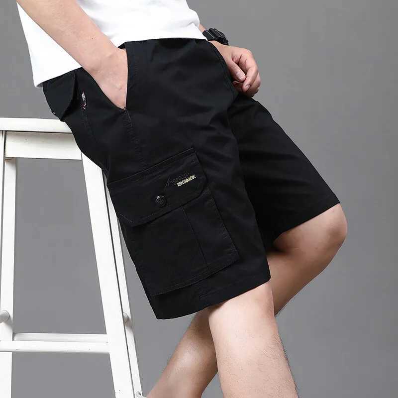 Mens Work Cargo Shorts Summer Casual Shorts Baggy Sports Gym Work Shorts 4XL Light Weight Cotton Sweat Knee Shorts Y250814