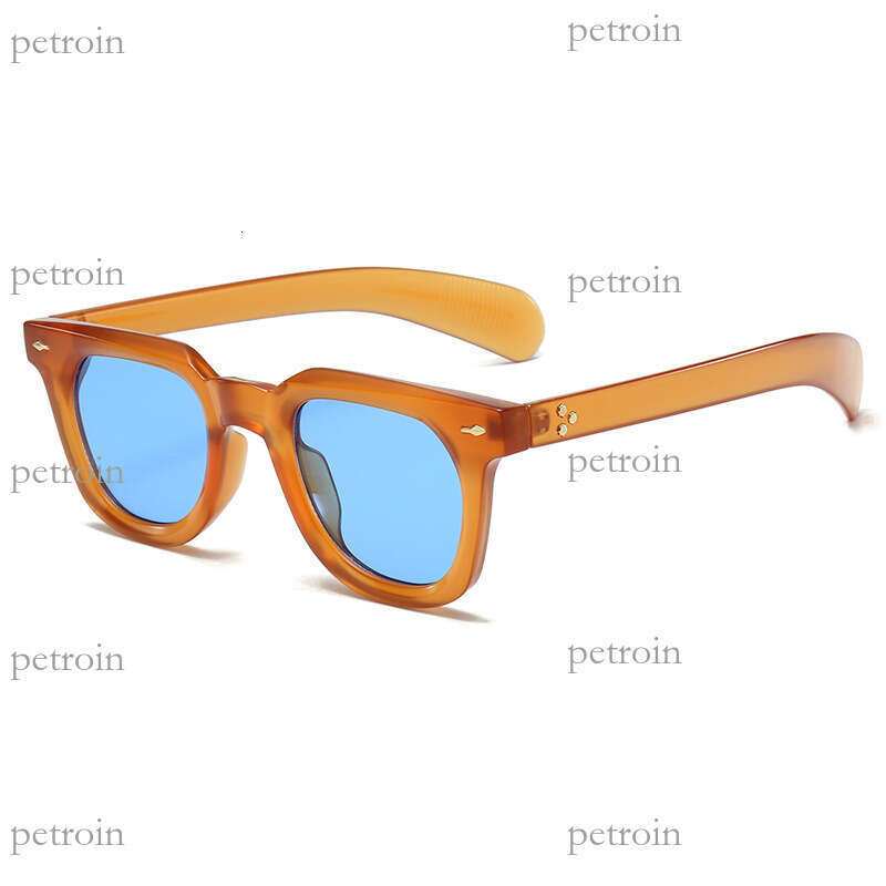 New Style Rice Stud Large Frame Sunscreen Candy Color Round Internet Celebrity Versatile High Sense Fashion Sunglasses
