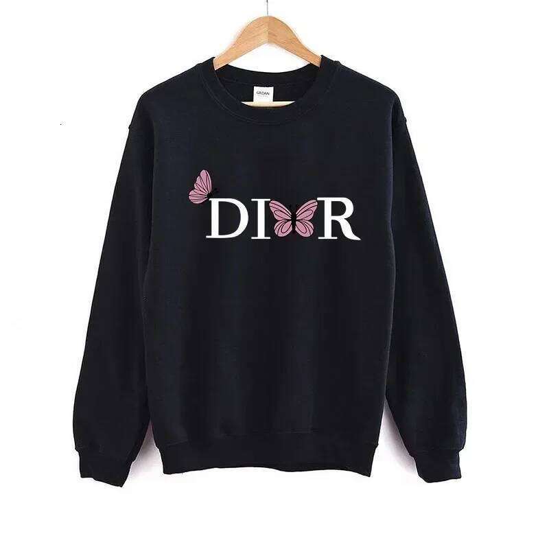 Sweatshirt Brand Printed O-Neck Pullover Thickened Autumn And Winter Loose Hoodie Long Sleeve Women's Clothing
