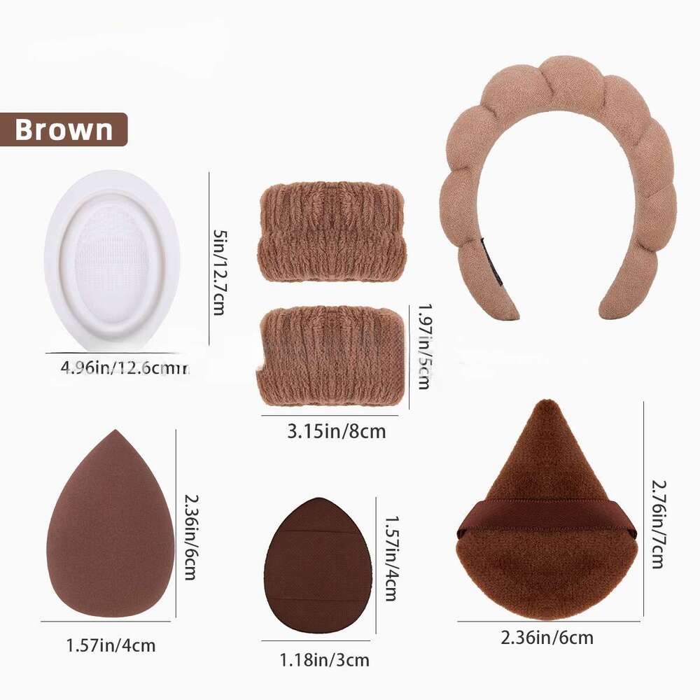 DHcollections 33-Piece Makeup Brush Set - Professional Cosmetic Brush Kit with Makeup Sponge & Pouch (Pink Gold/Brown Gold/Black Gold)