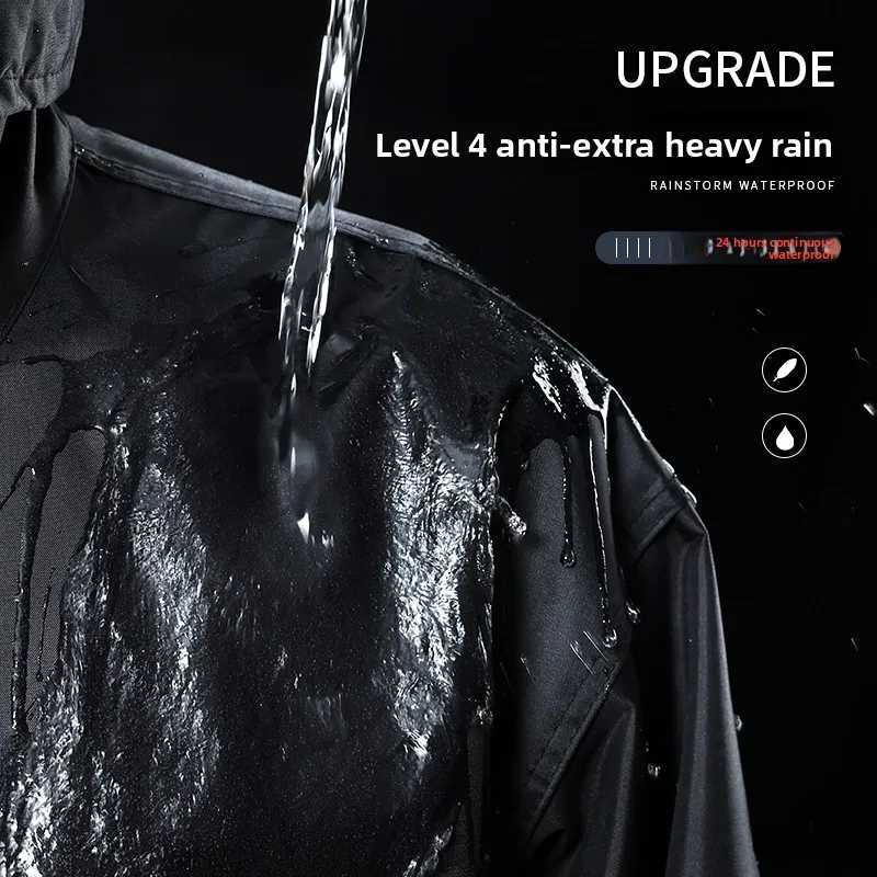 Raincoat Rain Pants Suit Full Body Men and Women Split Electric Car Riding Fishing Clothes Reflective Waterproof Raincoat Y250814