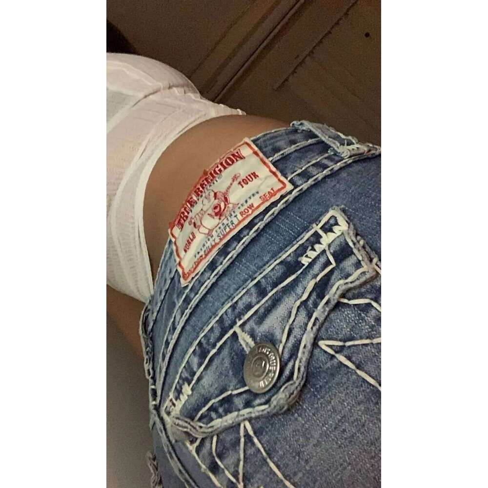 Retro Pocket Embroidery Blue Baggy Jeans Men Women Gothic American Vintage Streetwear Jean Haruku Low Rise Wide Leg Pants