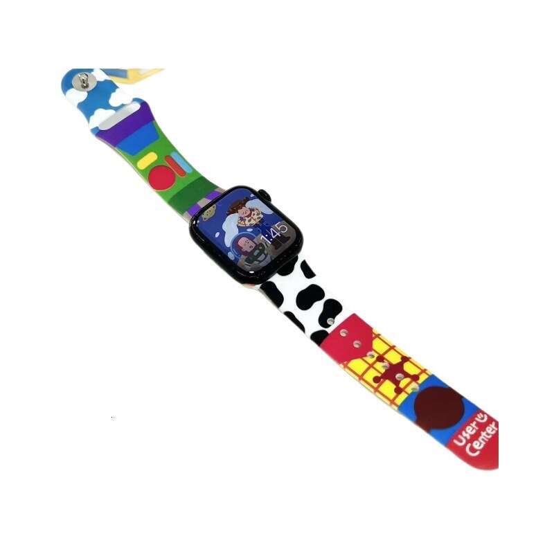 Printed Silicone Suitable for Apple iWatch9 Watch Band S8 Niche SE56