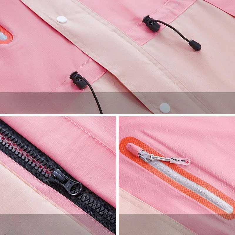 Raincoat Anti-storm Rider Reflective Raincoat Adult Mens and Womens Double Layer Cycling Raincoat and Rain Pants Suit Y250814