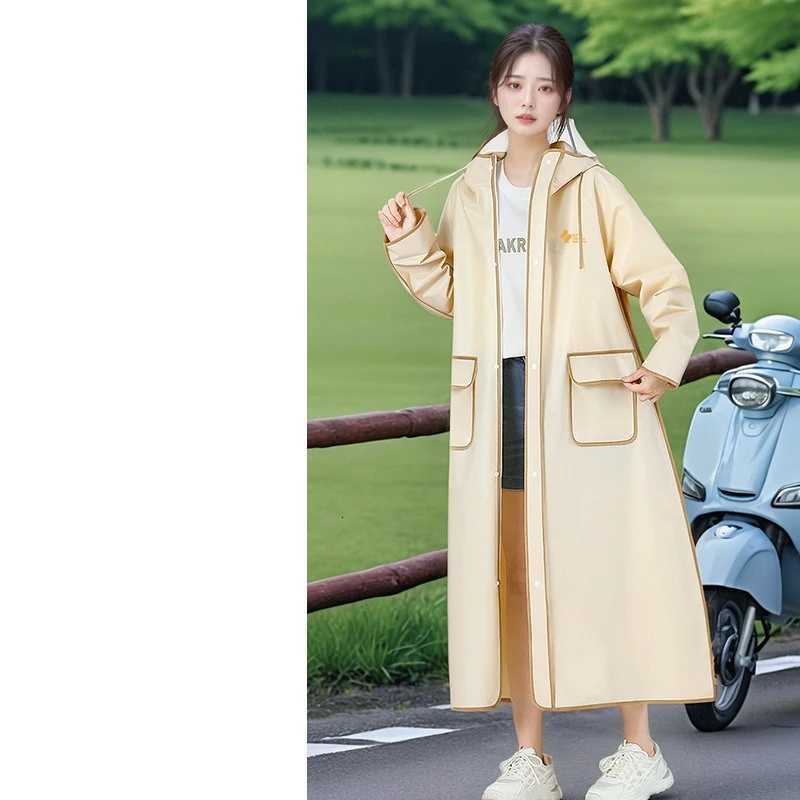 Men and Womens Raincoats Long Zipper-type Full-body Integrated Rainproof Electric Battery Car Special Weatherproof Poncho Y250814