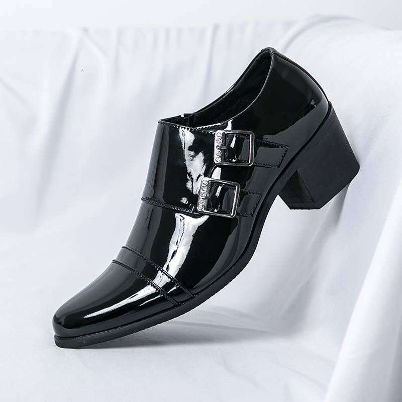 Mens Size Pointed Leather Casual Fashion Business Men's Wedding Toe Comfortable Server Shoes