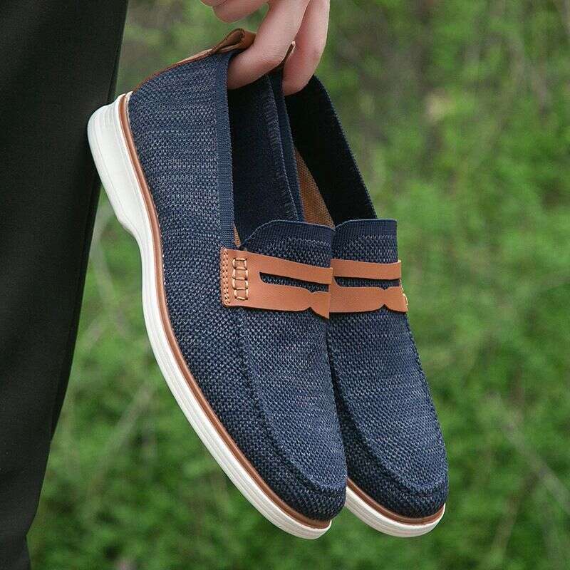Cross-border 2024 New Business Casual Loafers Lightweight Men's Slip-on Motoring Shoes Euro 45