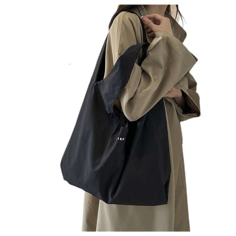 Color-Block Letter Casual Handbag for Women 2025 New Simple Korean Style Shoulder Bag Bags Designer Women Lightweight Versatile Nylon Tote