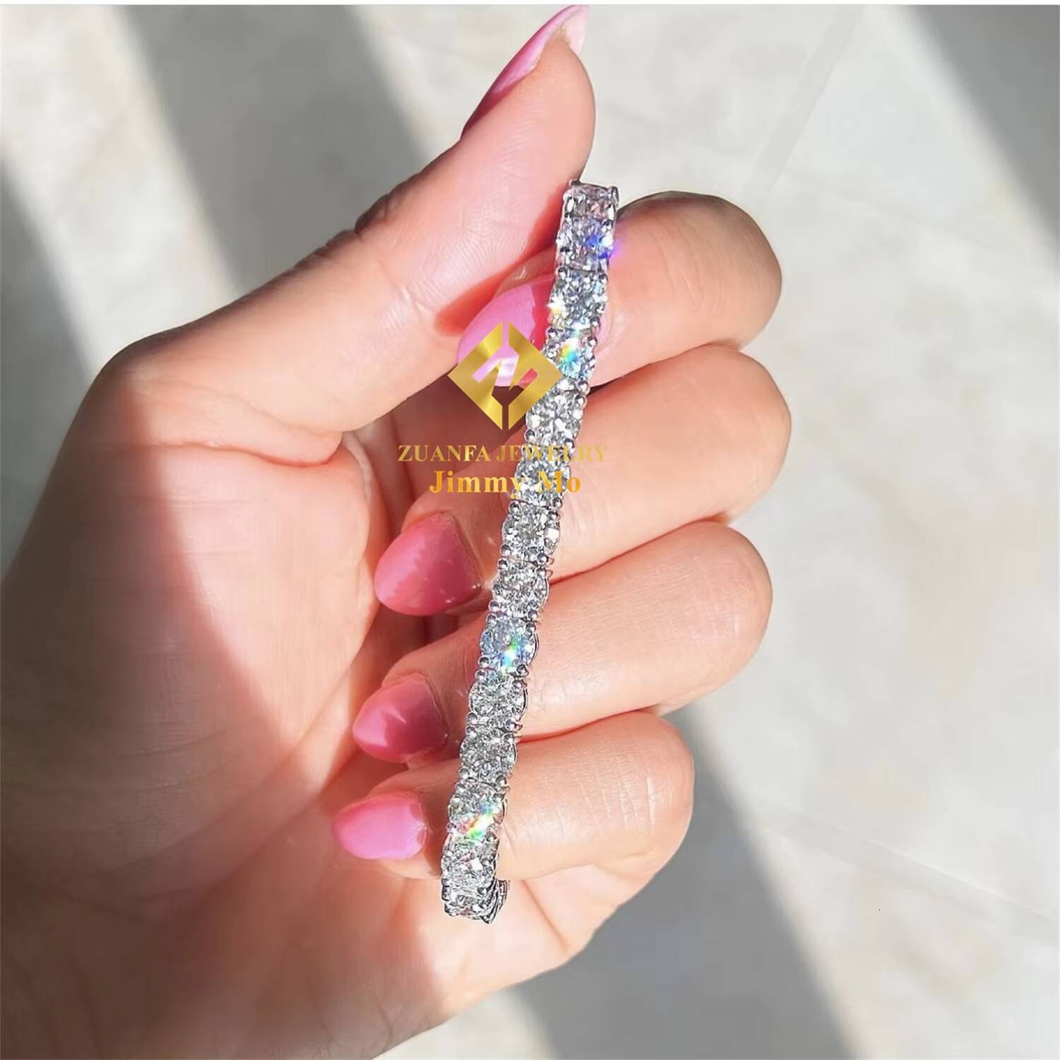 Hot Selling Pass Diamond Tester Iced Out GRA Certificates 2mm 3mm 4mm 5mm 6.5mm VVS1 Moissanite Diamond Tennis Bracelets Men