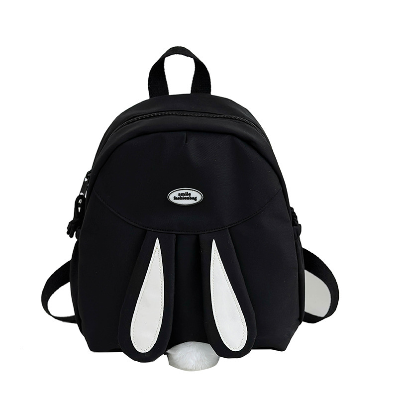 2025 Autumn New Unisex Style Backpack For Couples Ladies Fresh Style Student Rabbit Ear Cartoon Backpack Autumn New Designer Bag