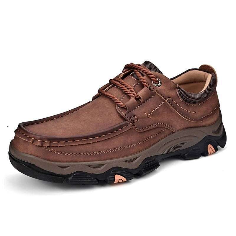 Hot selling in spring 2024, new one legged men's leather shoes, Lefu shoes