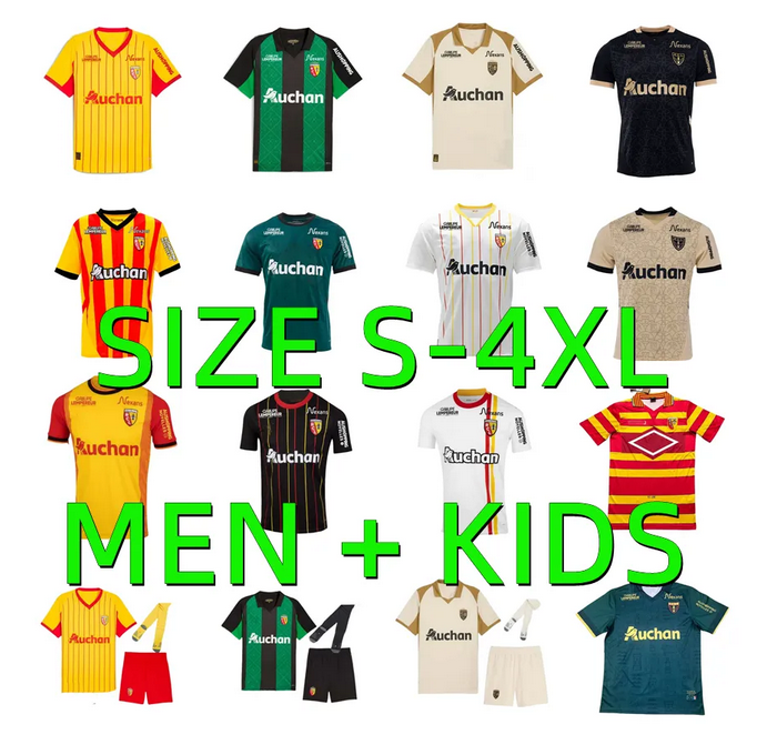 24 25 26 maillot foot RC Lens frankowski soccer jerseys Saint-Barbe special WAHI MEDINA OPENDA GANAGO SOTOCA FOFANA Said FORTES Football Shirts 2025 2026 men kids kits