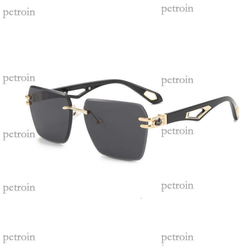 2024 New Frameless Cut Edge Fashion Women High-end Street Style Ins Trend Sunglasses Men