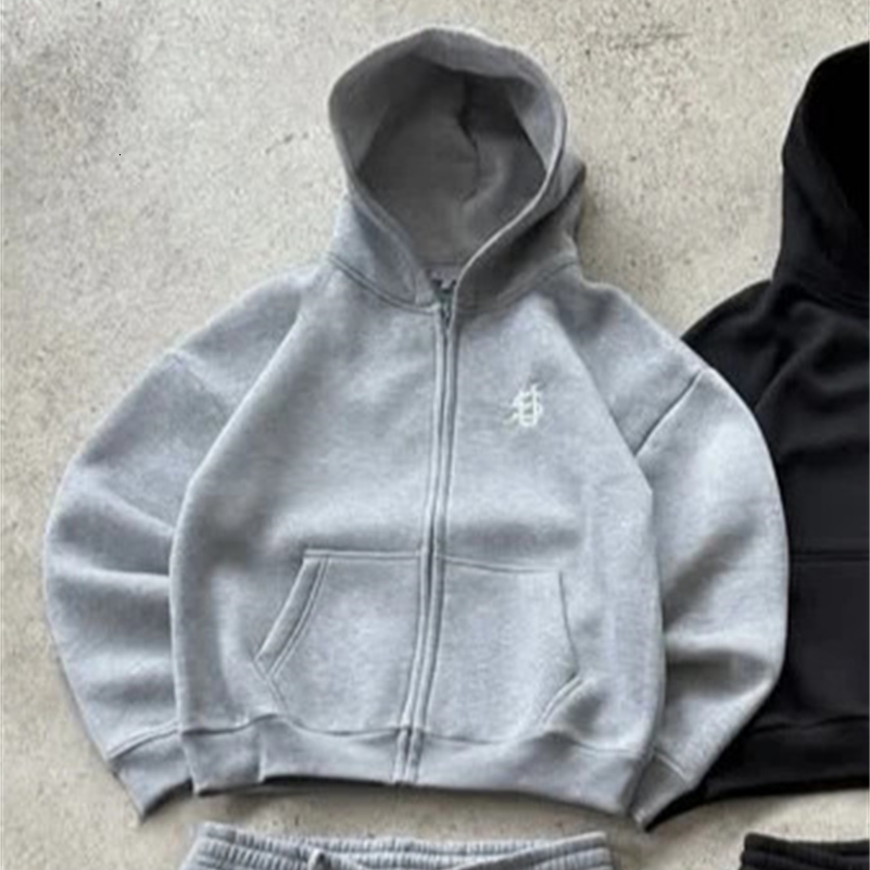 Y2K letter zipper hoodie clothing mens ala lake fashion embroidery oversized sweatshirt jacket y250729