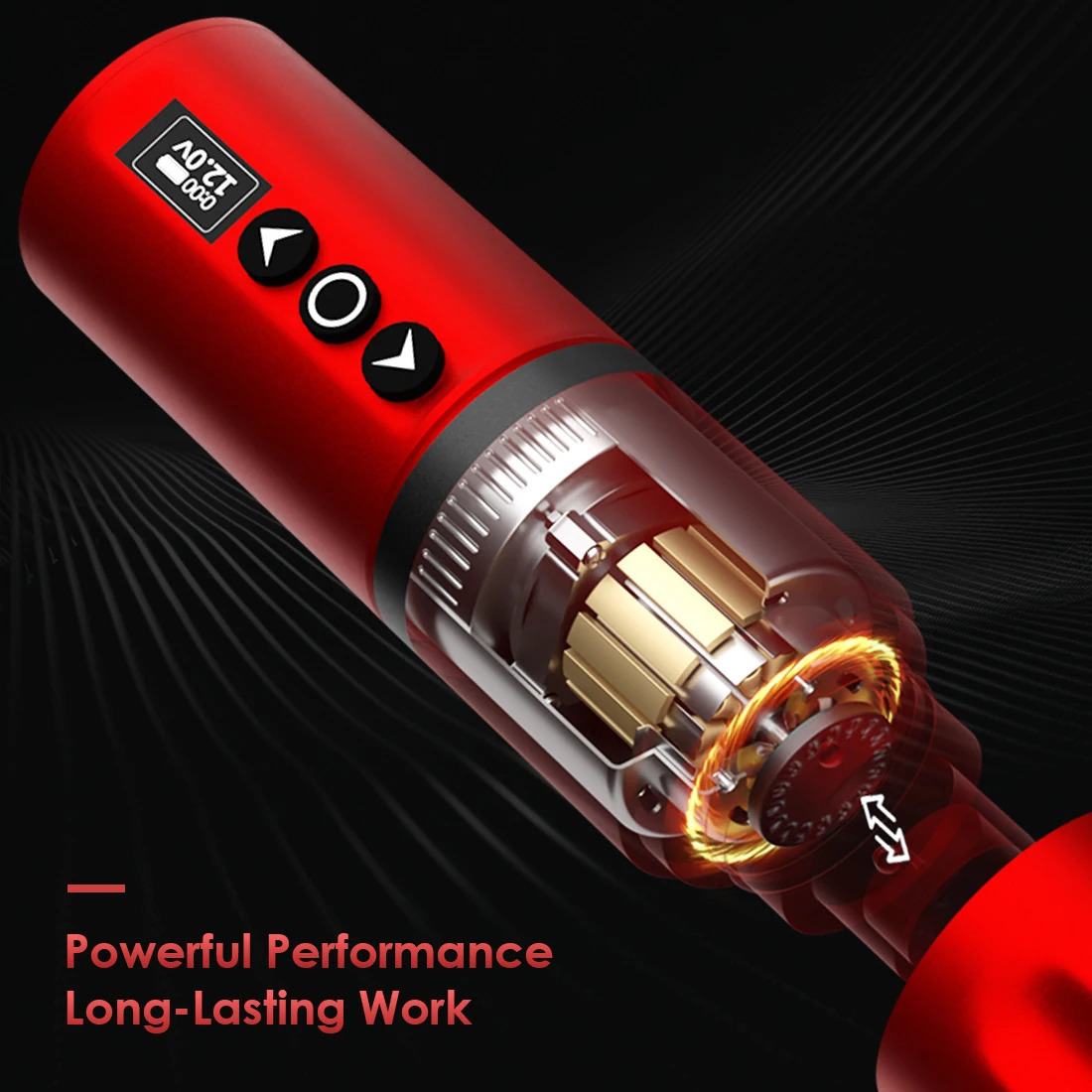 Wireless Tattoo Pen Machine Gun Rotary Prompt of forced start battery Smart Display Cordless supplies 250809