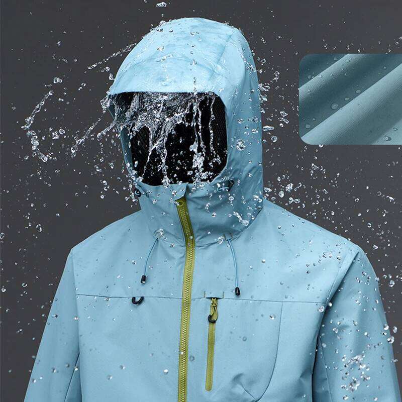 Unisex Hiking Men And Women Lightweight Waterproof Hooded Zip Up Camping Coats Thin Windbreaker Jacket Outerwear