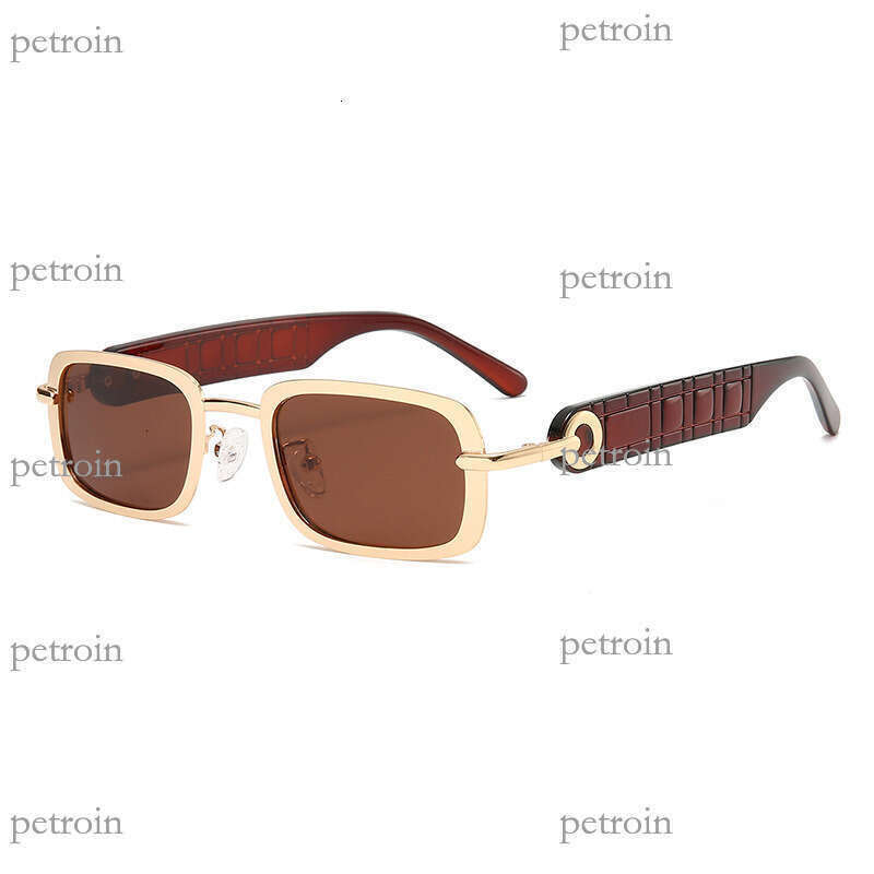 Square Frame Metal New Men's Sunglasses UV400 Fashion Women's