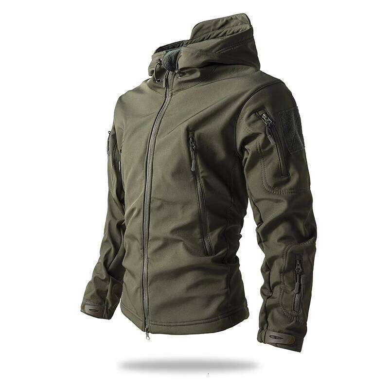 Winter Autumn Suit Men Army Softshell Tactical Waterproof Jackets Fishing Hiking Camping Climbing Fleece Jacket