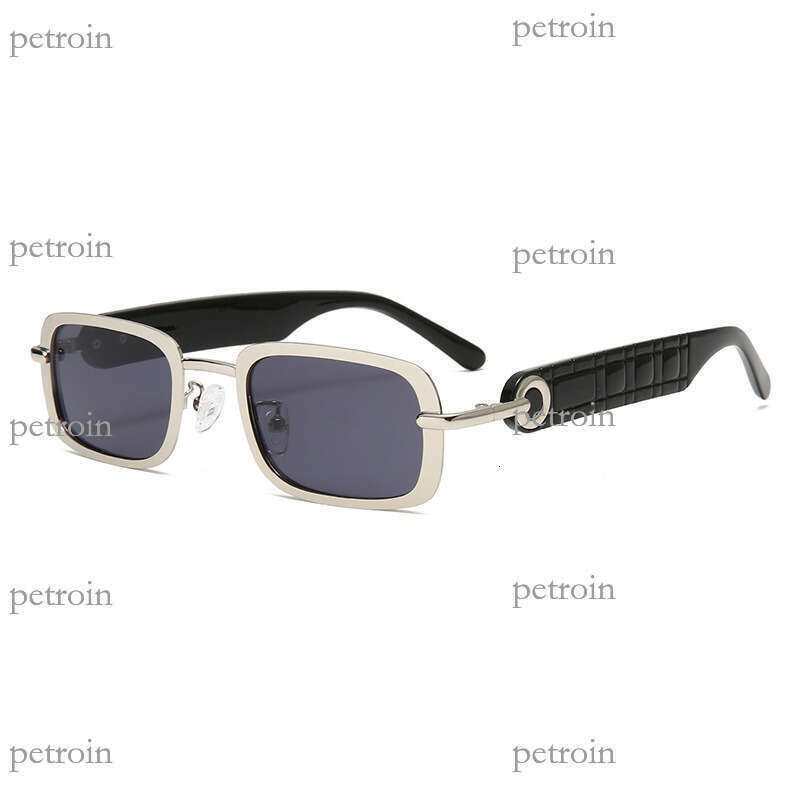 Square Frame Metal New Men's Sunglasses UV400 Fashion Women's