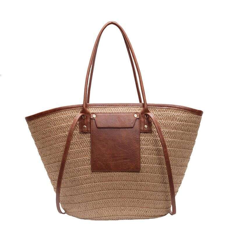 Bucket Travel Holiday Wind Straw Women's Fashion Woven Tote Large Capacity Beach Bag