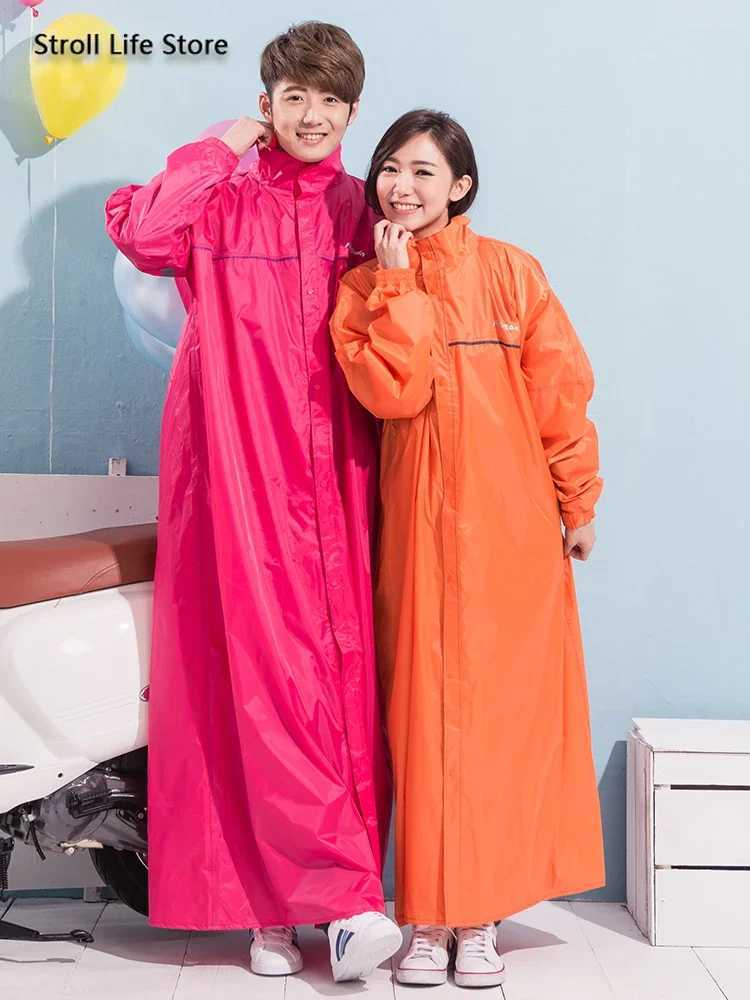 Adult Windproof Men Raincoat Women Long Motorcycle Rain Coat Korean Outdoor Hiking Rain Poncho Gabardina Mujer Gift Ideas Y250814