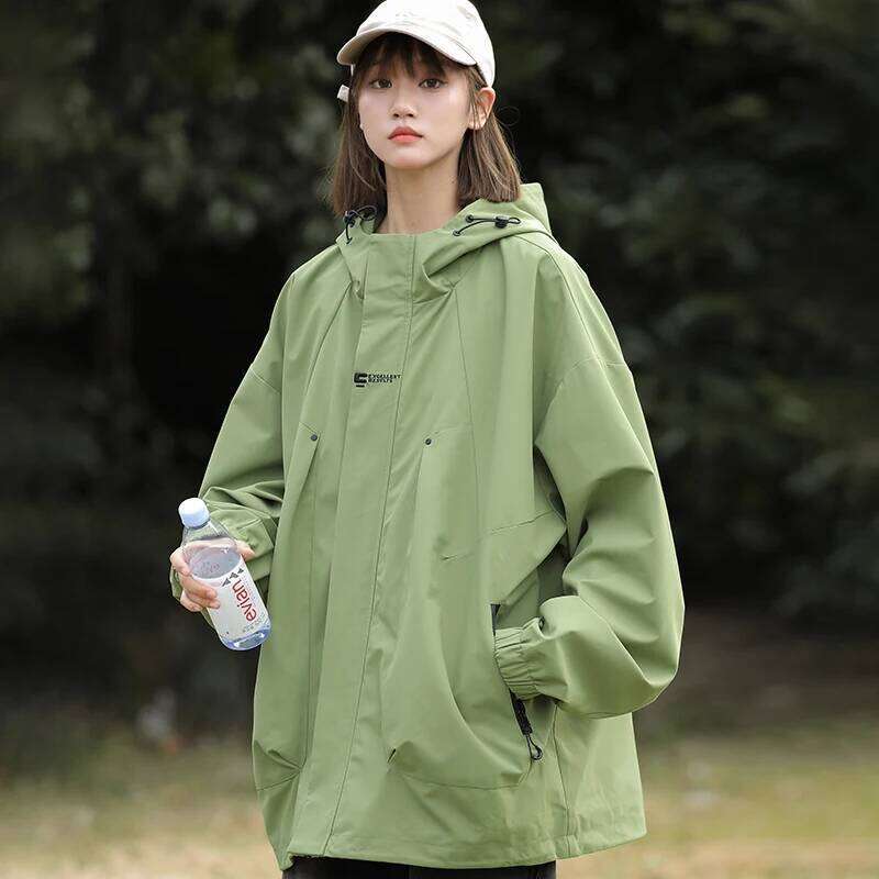 New Waterproof Hiking Women Windproof Sports Coat Hooded Windbreaker Jackets Men Outdoor Ride Climbing Running Jacket