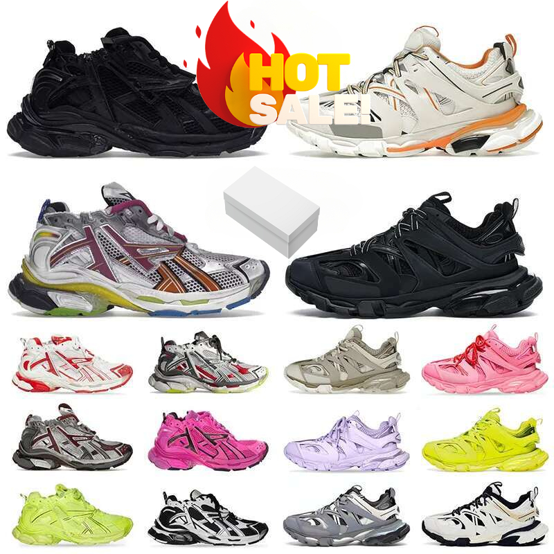 Track LED Casual Light 3 3.0 Sneakers 7.5 7.0 Runner Men Women Grey Blue Gomma Leather Beige Tripler Black Pink Trainer Nylon Printed Platform For Trainers