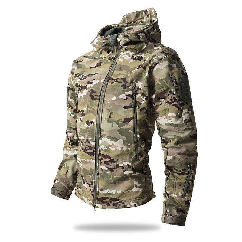 Winter Autumn Suit Men Army Softshell Tactical Waterproof Jackets Fishing Hiking Camping Climbing Fleece Jacket