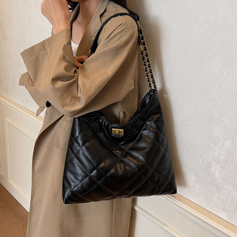 Quilted Chain for Women 2025 New Commuter Versatile Shoulder High-End Large Designer Bags Capacity Tote Bag