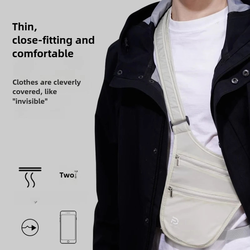 Travel close anti-theft waist bag passport carry-on abroad invisible document bag cell phone change anti-thief bags 250811