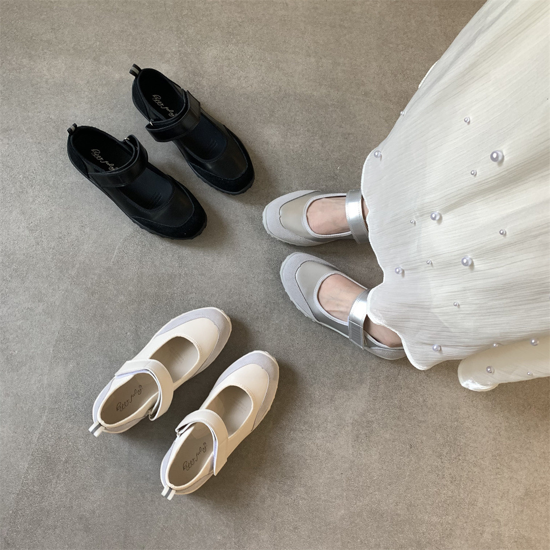 Designer Mary Jane 2025 new casual sports shallow mouth flat shoes