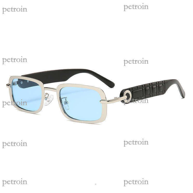 Square Frame Metal New Men's Sunglasses UV400 Fashion Women's