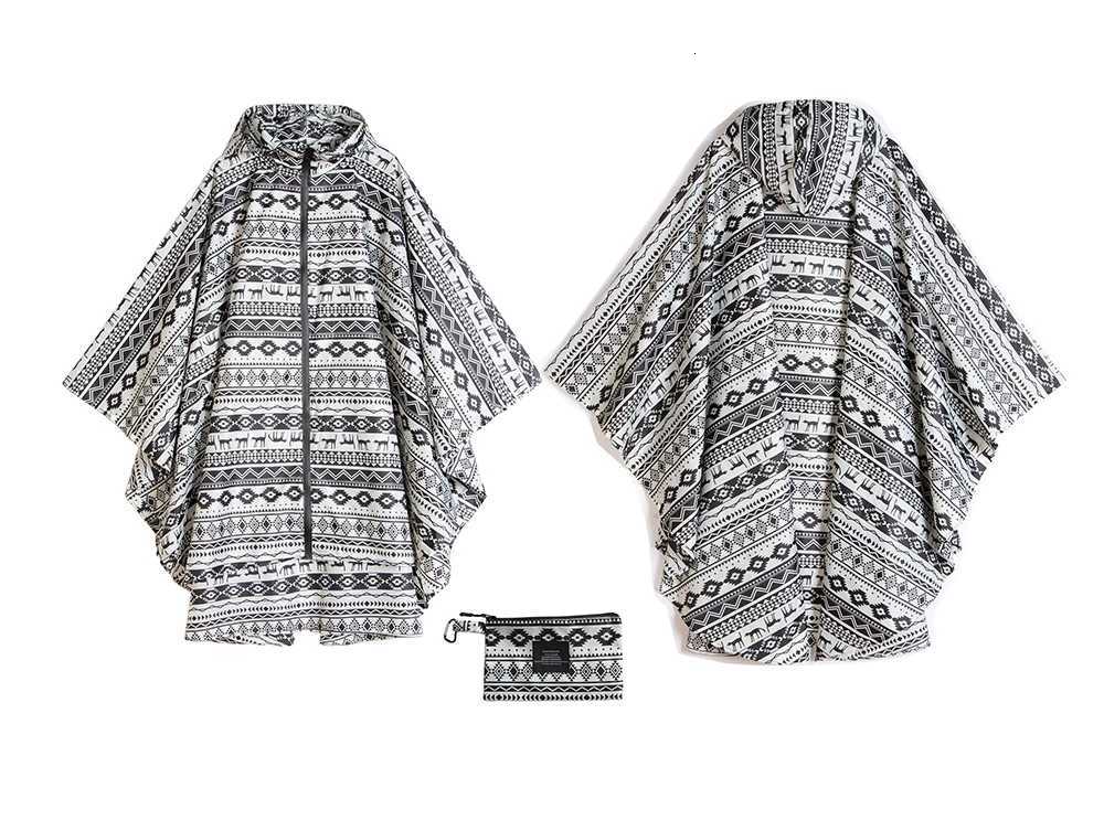 Freesmily Womens Fashion Raincoat Waterproof Rain Poncho Cloak with Hood for Hiking Climbing and Touring Y250814