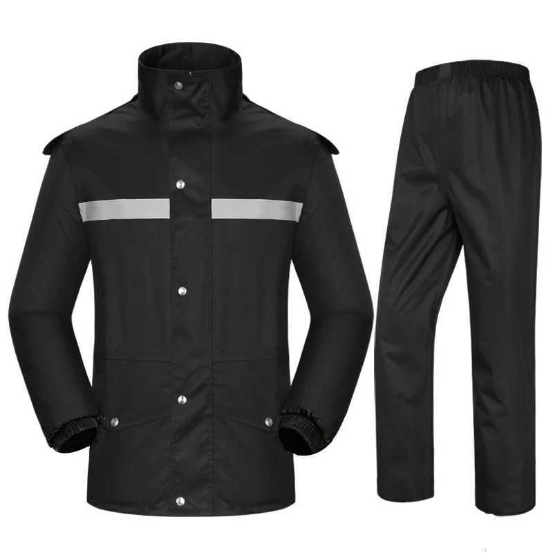 Raincoat Rain Pants Suit Full Body Men and Women Split Electric Car Riding Fishing Clothes Reflective Waterproof Raincoat Y250814