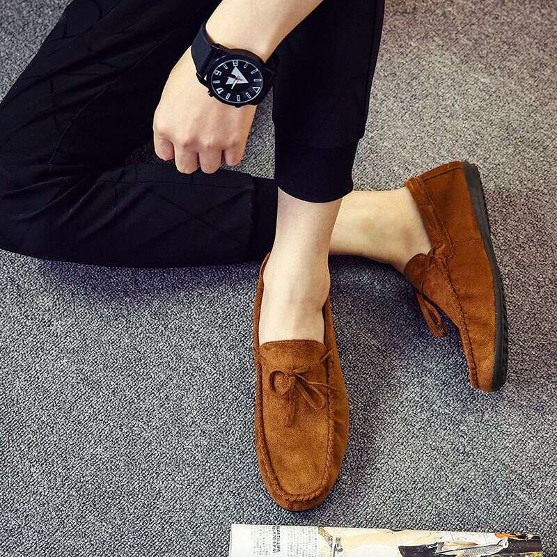 2025 Social Guy Doudou For Men Spring Product New Korean Edition Matte Breathable Lazy Fit Casual Men's Shoes 9C65