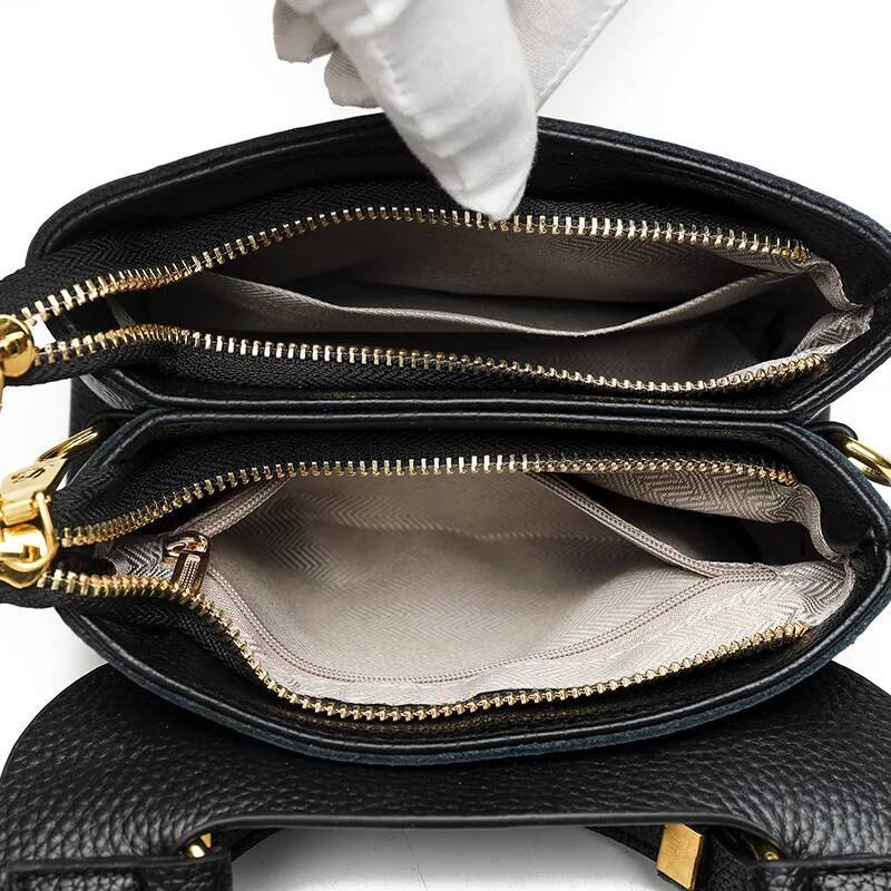 Brand Women's Large Capacity Leather Shoulder 2024 New Model Fashionable Women Diagonal Cross Bag Handbag