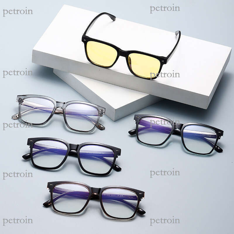 New TR90 Blue Light Blocking Ultra-light Classic Square Frame Non-prescription Glasses