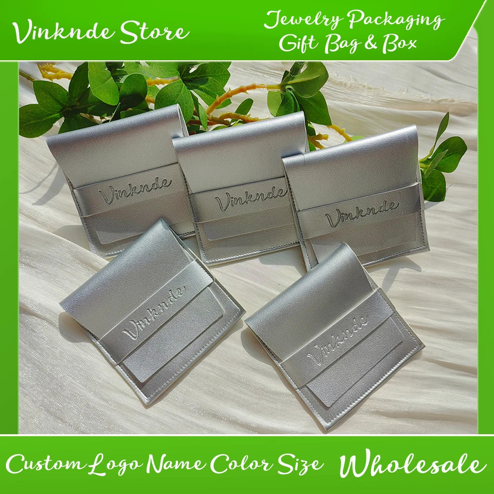 100pcs Travel Jewelry Bags Custom Fashion Ring Earring Stud Organizer Pouch Flap Pockets Storage Case for Women Girl Gift 250804