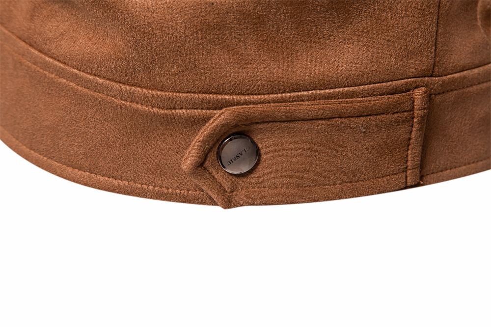 Designer jacket 2025 New Men's Faux Suede Jacket Autumn Winter Lapel Coat Trendy Male Outerwear Casual Outdoor Jacket EUR size: S-2XL